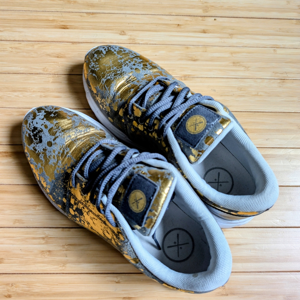 Inkkas Gray and Black Sneakers - Picture 2 of 4